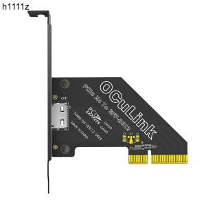 PCI Express X4 4.0 - Oculink SFF-8612 어댑터 4X 확장 카드 (U.2 SSD 그래픽 라이저  데스크탑용)