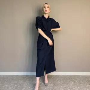 파슨스 언발란스 랩스트랩 셔츠 원피스 PW2Q5OP02 1161857