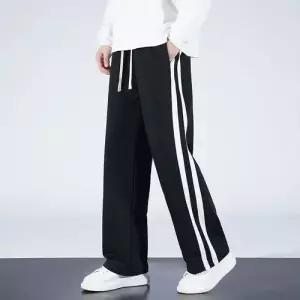 겨울 캐주얼 팬츠 남성 봄가을 스트레이트 도톰 배기 두줄 맨투맨 기모 트레이닝 패피3
