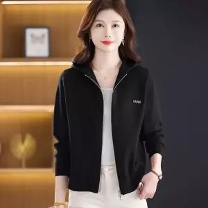 여친 니트 춘추 캐주얼 가디건 아웃도어 집업 후드 카디건 상의 OP3