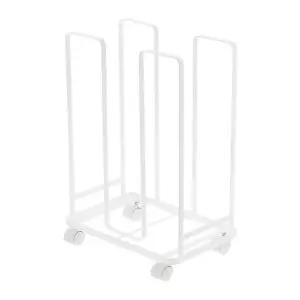 가정용 종이박스 수납 정리 선반 폐지 분류 보관함 이동식 카트