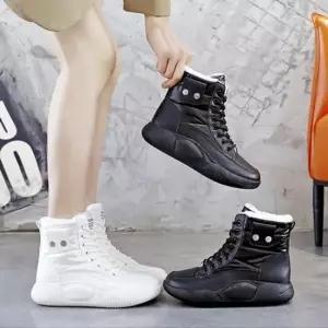 하이탑운동화 여성 캐주얼 방한부츠 하이탑 부츠 방한화