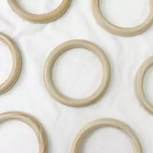 손뜨개 우드링 마크라메 나무링 우드고리 9.5cm