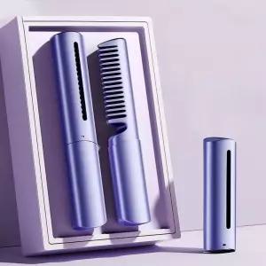 무선미니고데기 빗 고데기 매직기 미용실 헤어스타일