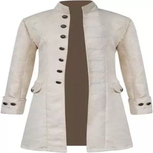 남성 스팀펑크 코트 콜로니얼 재킷 빈티지 중세 빅토리아 의상 테일코트