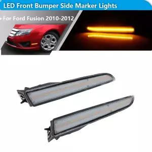 화물차차폭등 사이드등 2pcs 자동차 전면 사이드 마커 주차 조명 펜더 코너 LED 앰버 포드 퓨전 2010-2012