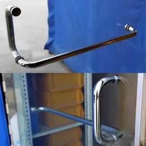 잠금장치 강화도어손잡이 스텐 파이프 좌우겸용