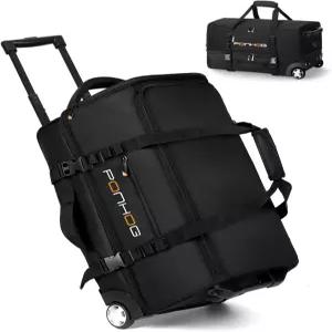 남성용 바퀴가 달린 폰호그 21인치 롤링 더플백 - 주말 여행 및 야간 여행을 위한 방수