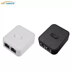 2 포트 RJ45 LAN CAT6 네트워크 스위치 선택기 1000Mbps 2 In 1 Out1 In Out 내부 외부 네트워크 스위처 분