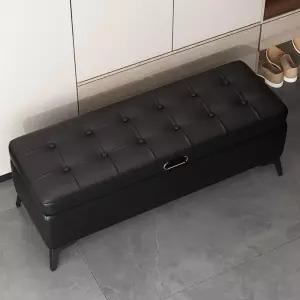 현관 수납벤치 호두색 벤치 시트 쿠션 원룸 벤치형 수납