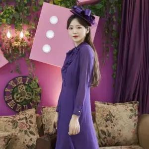 졸업사진의상 미스개화기 퍼플 마로 경성의복 개화기 의상