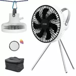 레이나 무선 써큘레이터 캠핑 미니 선풍기 8인치 타프팬 리모컨 파우치포함 RF-2207