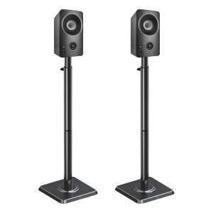 [미국배송] 드림 스피커 스탠드 장착 - 높이 조절 가능한 VIZIO POLK JBL SONY용 스탠드 와이어 관리 기능 포함 스탠드(스탠드당 최대 11LBS까지 보관 가능)