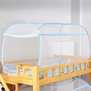 벙커 이층 사각 침대 모기장 2층침대 원터치 차단