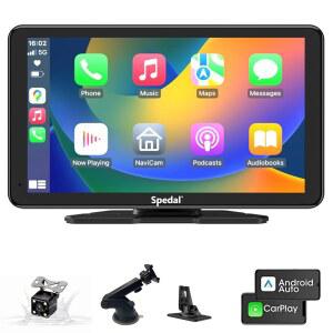 백업 카메라 휴대용 카플레이 안드로이드 오토 7인치 화면을 스페달 미러 링크 블루투스 내비게이션 음성 제어