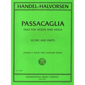 악보 바이올린 INT 헨델 파사칼리아 비올라 악보집 듀오 첼로 부품파사칼리아 할보르센