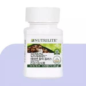 암웨이 엽산 철분 아이언 폴릭 플러스 120정