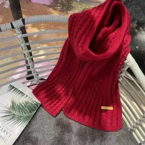 겨울 컬러풀 단색 무지 울 니트 따뜻한 머플러 목도리 니트목도리 여성머플러 여성목도리
