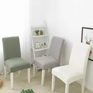 의자커버 식탁의자 일체형 와플패턴 등받이 좌판 시트 거실 주방 체어커버