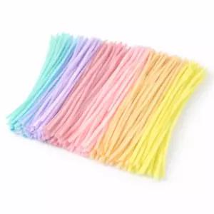 공예품 모루 인형 만들기 파스텔 철사 DIY 재료 100개입 소품