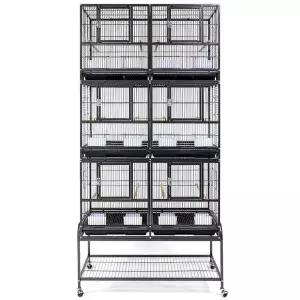 대형 앵무새장 케이지 이동식 애완동물 집 이동장 장 투명 대형새장 앵무새 새집 사육장