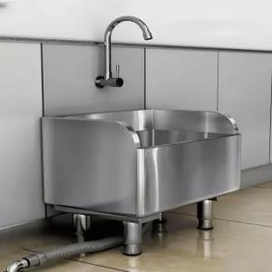 청소 개수대 스텐 세정대 걸레통 직사각형 마대 스텐걸레개수대 높이 세척통 두꺼운 밀대