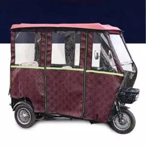 스쿠터 덮개 방수덮개 그늘막 대형 천막 야외 삼륜차 커튼