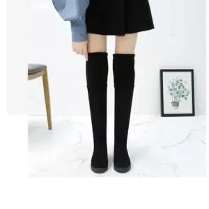 여성 빅사이즈 가능 털안감 겨울 싸이하이부츠 롱부츠 여성신발 여자신발 여성부츠