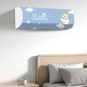 큐티스타일 벽걸이먼지차단 에어컨커버 거위 곰돌이