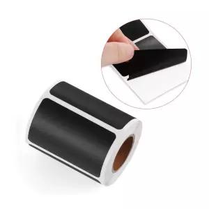 라벨지 사무 문구 블랙 칠판 라벨 스티커 사각 롤형 이름표 주방 정리