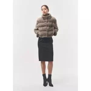 [롯데백화점]진도모피 밍크 크롭 자켓 (CFJ009)