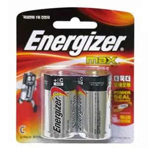 [유토피아]에너자이저 C사이즈 맥스 건전지 2개1팩 수은전지 AA건전지 AAA건전지