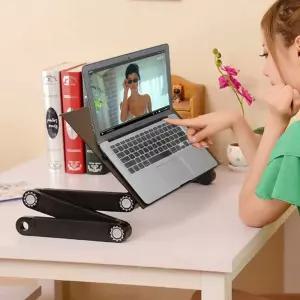 휴대용 접이식 노트북 거치대 쿨링 패드 책상 데스크