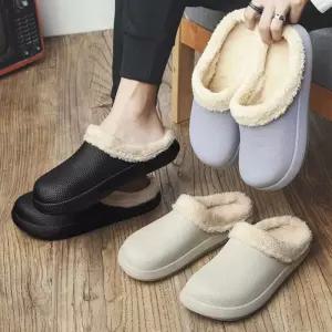 EVA 캐주얼 남성 방한 털 슬리퍼