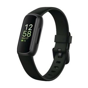Fitbit Inspire 3 스트레스 관리 운동 강도 수면 추적 24/7 심박수 미드나잇 젠/블랙 원 사이즈(S & L 밴드 포함) 등의 헬스 트래커를 제공합니다