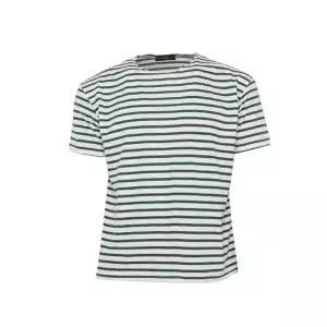 남자 마린룩 단가라 라운드넥 코튼 반팔 티셔츠_3