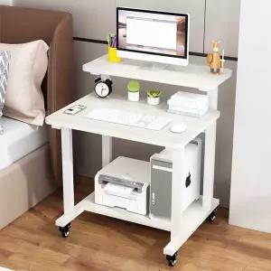 이동식 컴퓨터 테이블 원룸 데스크탑 바퀴달린 데스크 간이