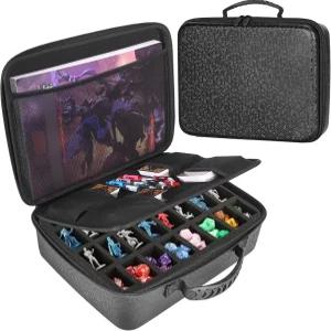 DND 주사위 세트용 Mumlicha 트레이 케이스 던전 및 드래곤 미니어처와 호환되는 미니어처 휴대용 MTG