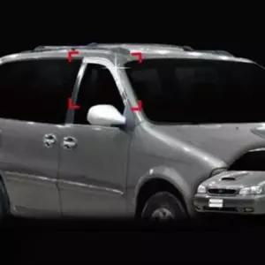 [CAR] 카니발1 2 98-05 크롬 도어 썬바이져 햇빛 가리개