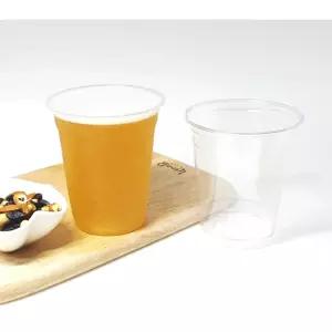 투명 음료컵 410ml 10개입 1P 맥주 주스컵 아이스컵 아이스컵 일회용컵