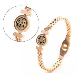 [제이프로젝]스프링 신주 팔찌 (재물부) 여성용 행운 부적 불교 건강팔찌 염주 신주팔찌 도금팔찌 불교용품
