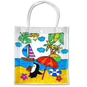 만들기대장 투명가방꾸며만들기-여름해변이야기