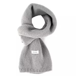 니트 숏 미니 목도리 그레이 겨울패션