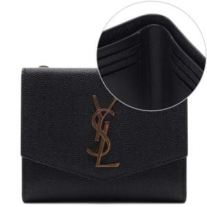 [AK플라자] [생로랑] 25FW 여성 업타운 컴팩트 반지갑 (582296 1GF0J 1000 25F)