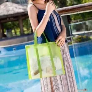 비치백(그린) 아쿠아 PVC 방수 물놀이가방