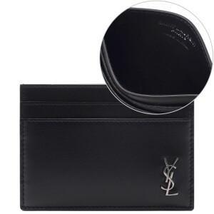 [AK플라자] [생로랑] 25FW 남성 모노그램 은장로고 카드지갑 (607603 1JB0E 1000