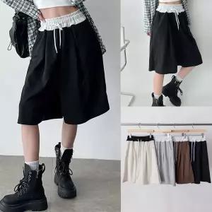 [하프클럽/아이우먼]위쉬몰 NO 레이어느낌배색끈팬츠(U983H603) 빅사이즈