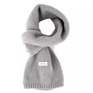 니트 숏 미니 목도리 그레이 겨울패션