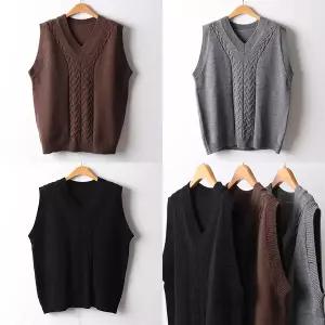 [하프클럽/아이우먼]위쉬몰 EB 와이라인꽈배기조끼(F711H602) 빅사이즈