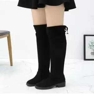 겨울 기모 롱부츠 따뜻한 오버니 싸이하이부츠 털안감 여성신발 여자신발 여성부츠